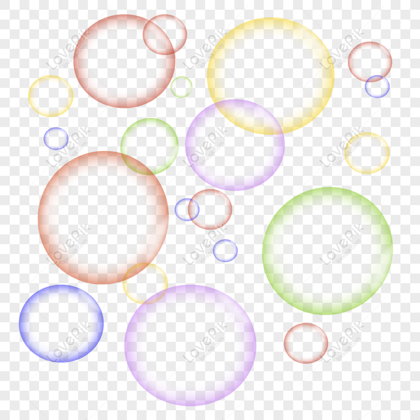 Free Colorful Bubbles PNG Transparent Background PNG & PSD image download -  Lovepik