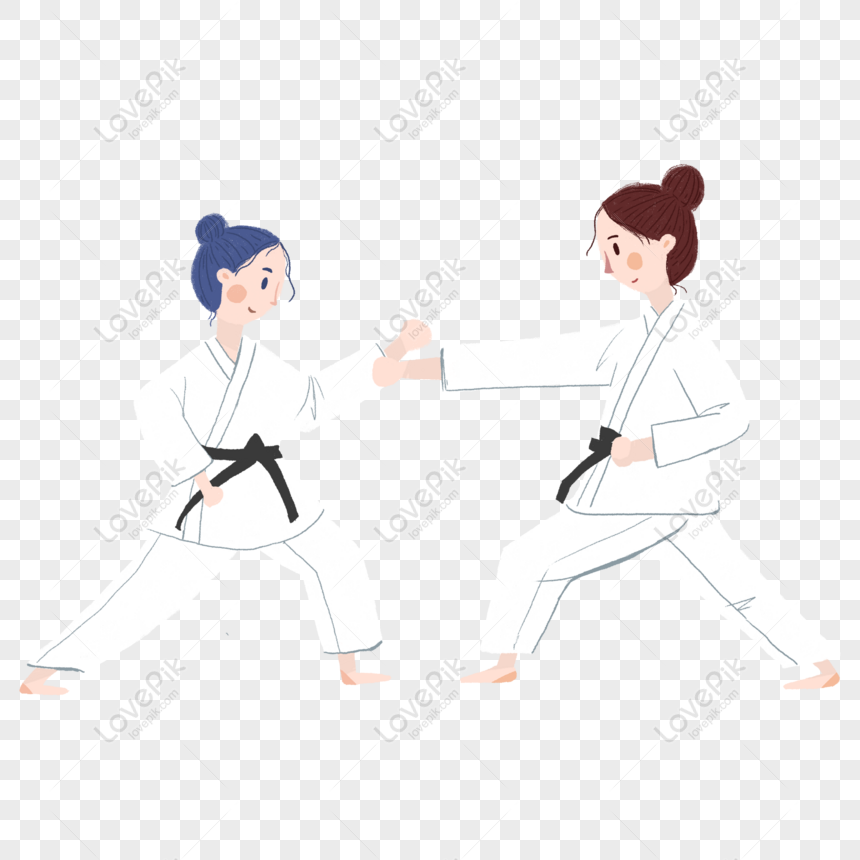Taekwondo đá Phẳng Vẽ Tay Cô Gái Nhân Vật Hoạt Hình Anime | Công cụ đồ họa  PSD Tải xuống miễn phí - Pikbest