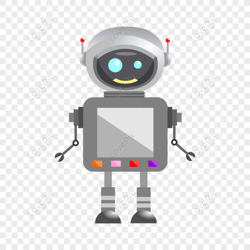 Free Cartoon Robot Vector PNG Hd Transparent Image PNG & CDR image download  - Lovepik