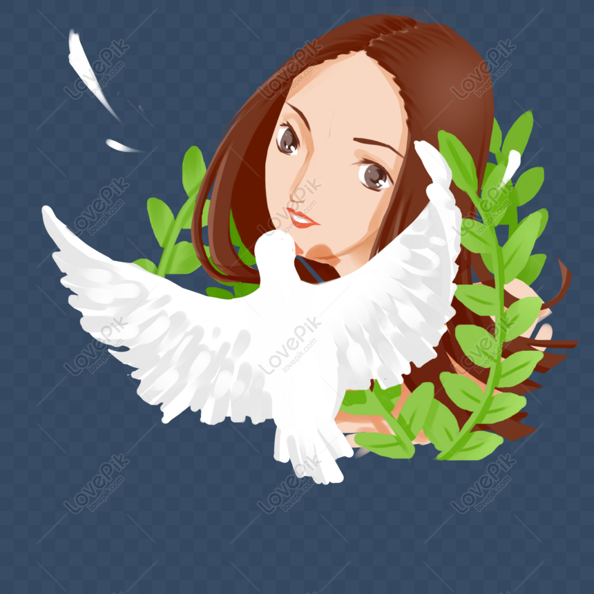 Free International Peace Day Commercial Cartoon Flat Elements Free PNG PNG  & PSD image download - Lovepik