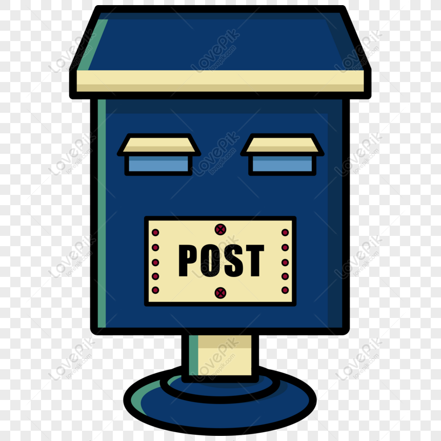 Free Blue White Cute Cartoon Vector Direction Iron Mailbox Can Be Com PNG  Image PNG & AI image download - Lovepik