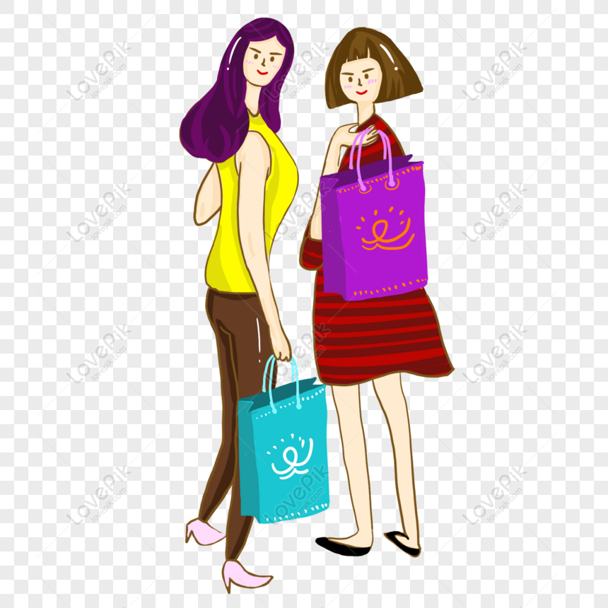 Free Shopping Mad Cartoon Cartoon Image PNG Image Free Download PNG ...