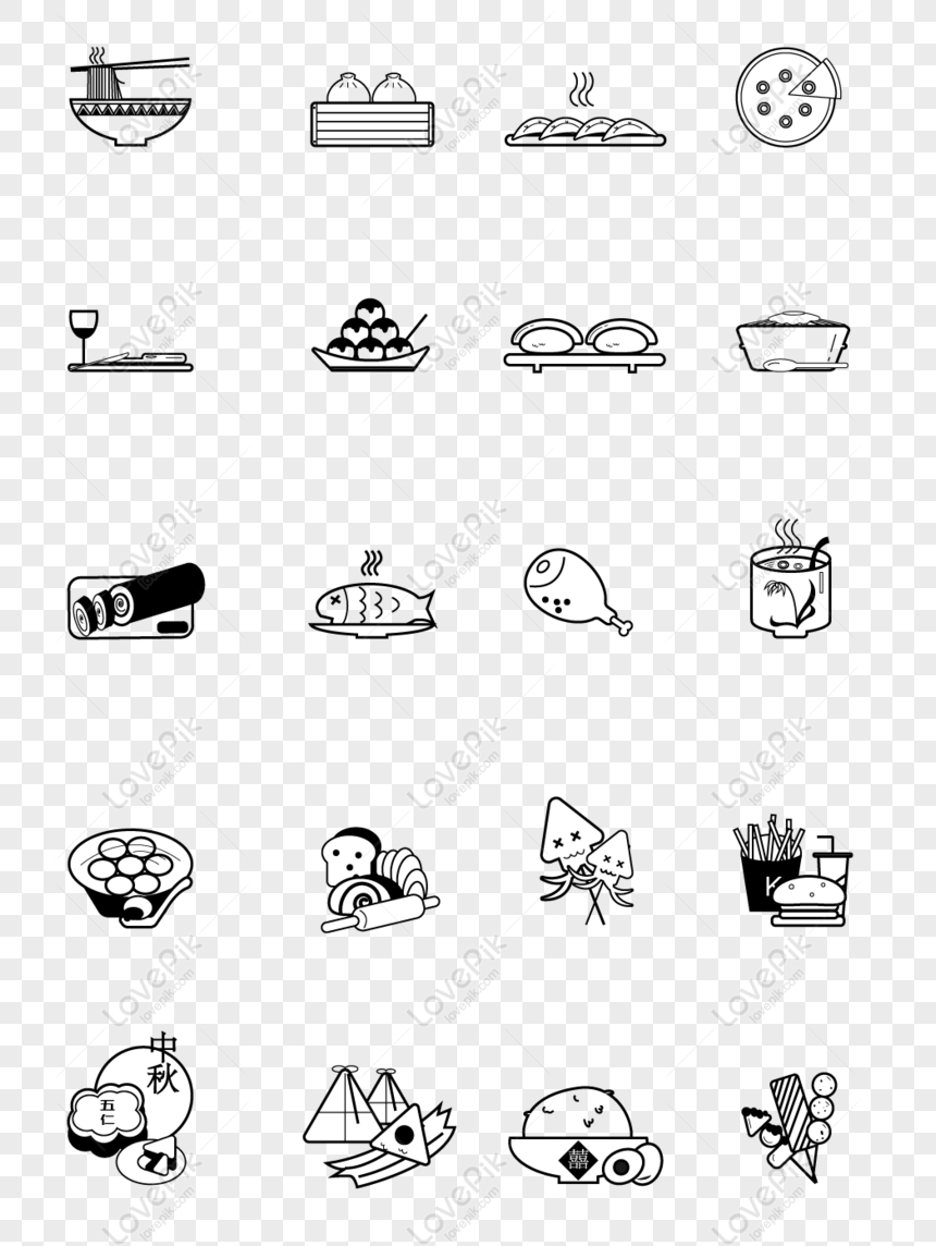 Free Exquisite Minimalist Cute Style Icon Food Icon PNG Transparent Image  PNG & AI image download - Lovepik