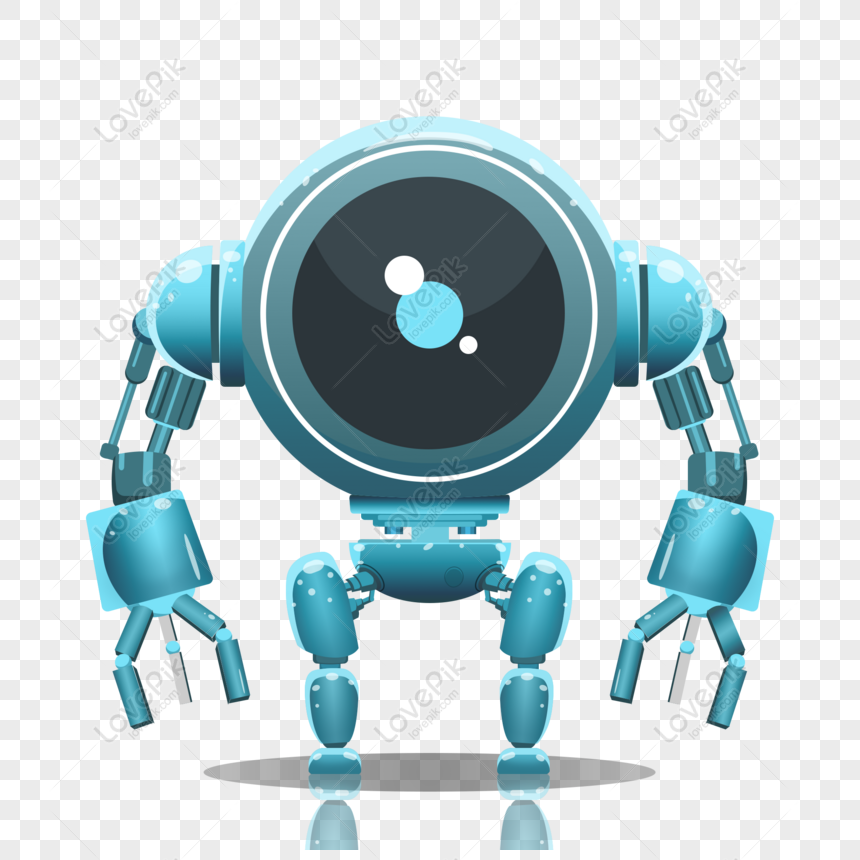 Free Smart Technology Blue Robot A Commercial Element Transparent Image & PSD image download - Lovepik