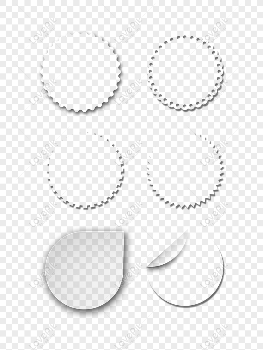 Free Modern Minimalist Transparent Round Paper Projection Border Png Psd Image Download Size 1024 1369 Px Id 832278238 Lovepik