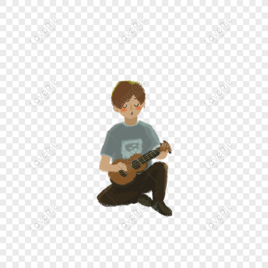10代の若者のための塗装ギターのキャラクター Png Psd無料画像ダウンロード 素材サイズ00 00px Id Lovepik