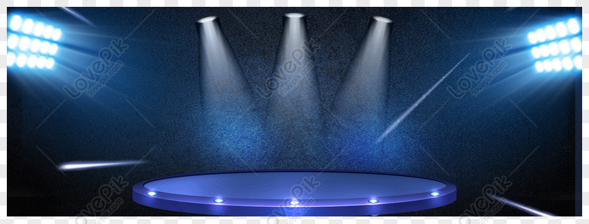 Free Stage Cool Banner Background PNG White Transparent PNG & PSD image  download - Lovepik