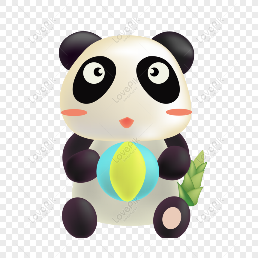 Free Cartoon Cute National Treasure Little Panda Design PNG Transparent ...
