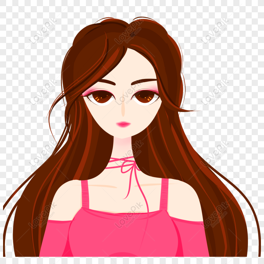 Free Hand Drawn Fashion Girl Commercial Elements PNG Picture PNG & PSD ...