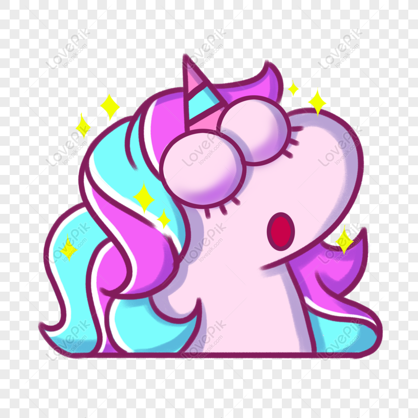 free anime cartoon cute unicorn cute mary su su decorative