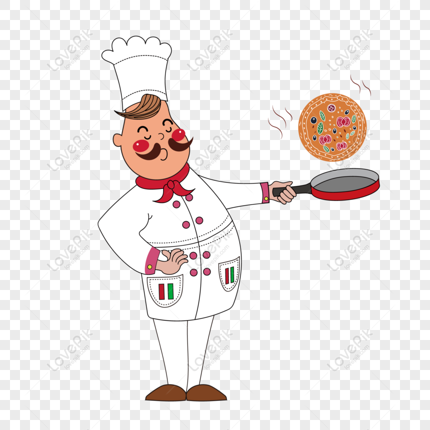Free Cartoon Cute Restaurant Chef Cooking Pizza Food Industry Charact PNG  Image Free Download PNG & AI image download - Lovepik