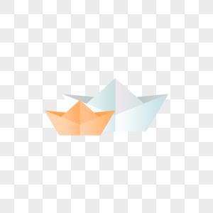 Simple creative paper boat with commercial elements, Creative paper boat, paper boat, small paper boat png image free download