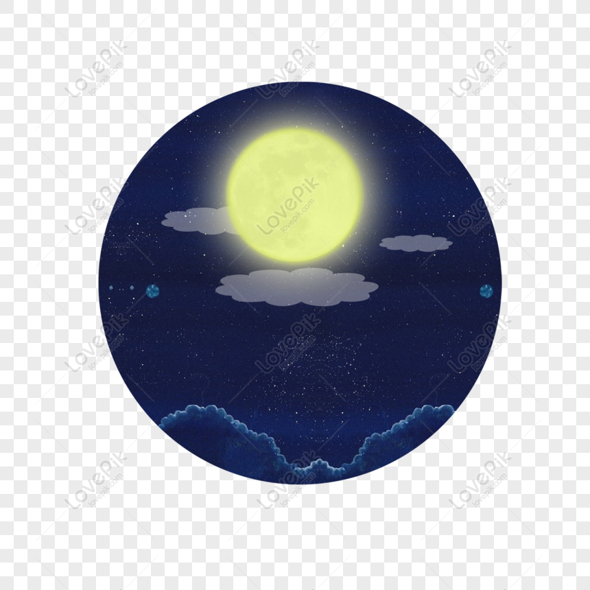 Free Mid-autumn Festival Moon Element, Mid-autumn Festival, Festival ...