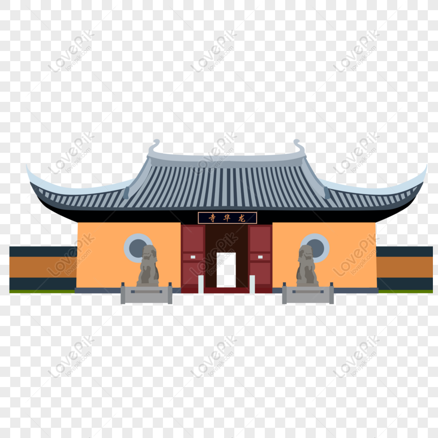Hình ảnh Cartoon Vẽ Tay Kiến Trúc Cổ Longhua Temple Yếu Tố Thương Mại PNG  Miễn Phí Tải Về - Lovepik