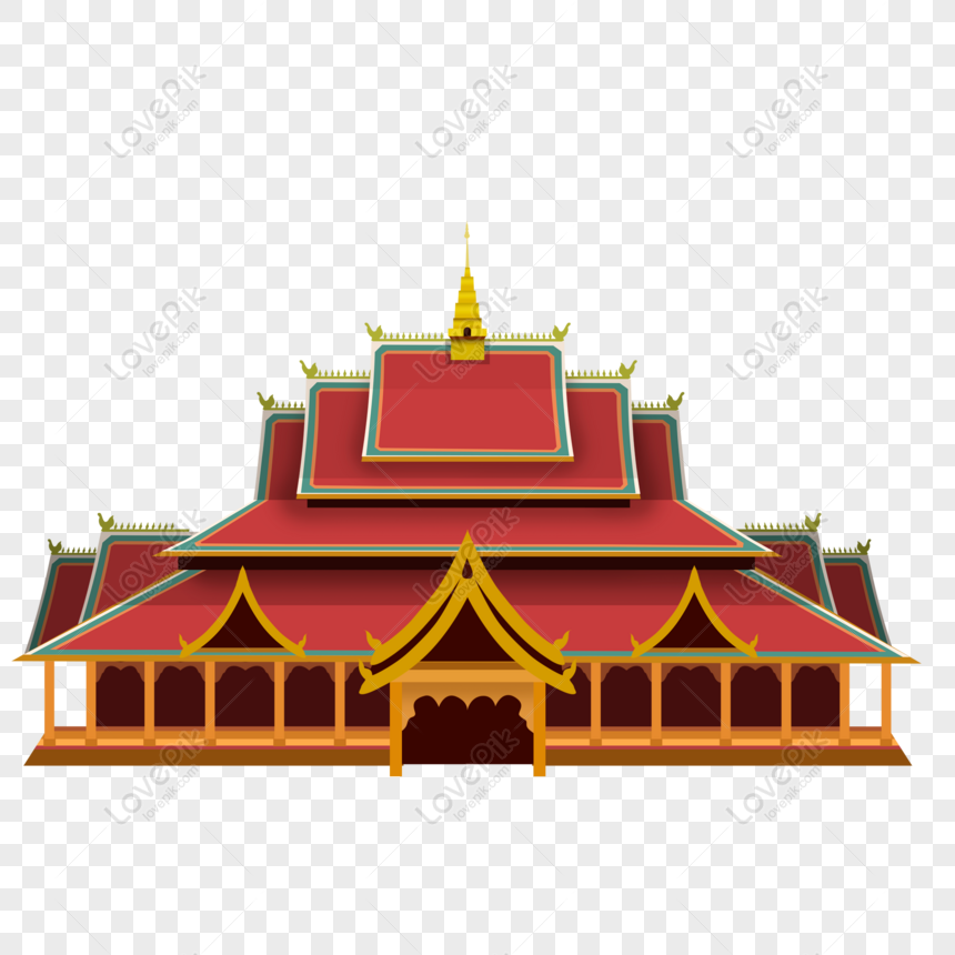 Free Yunnan Da Buddha Temple Cartoon Building Free PNG PNG & PSD image  download - Lovepik