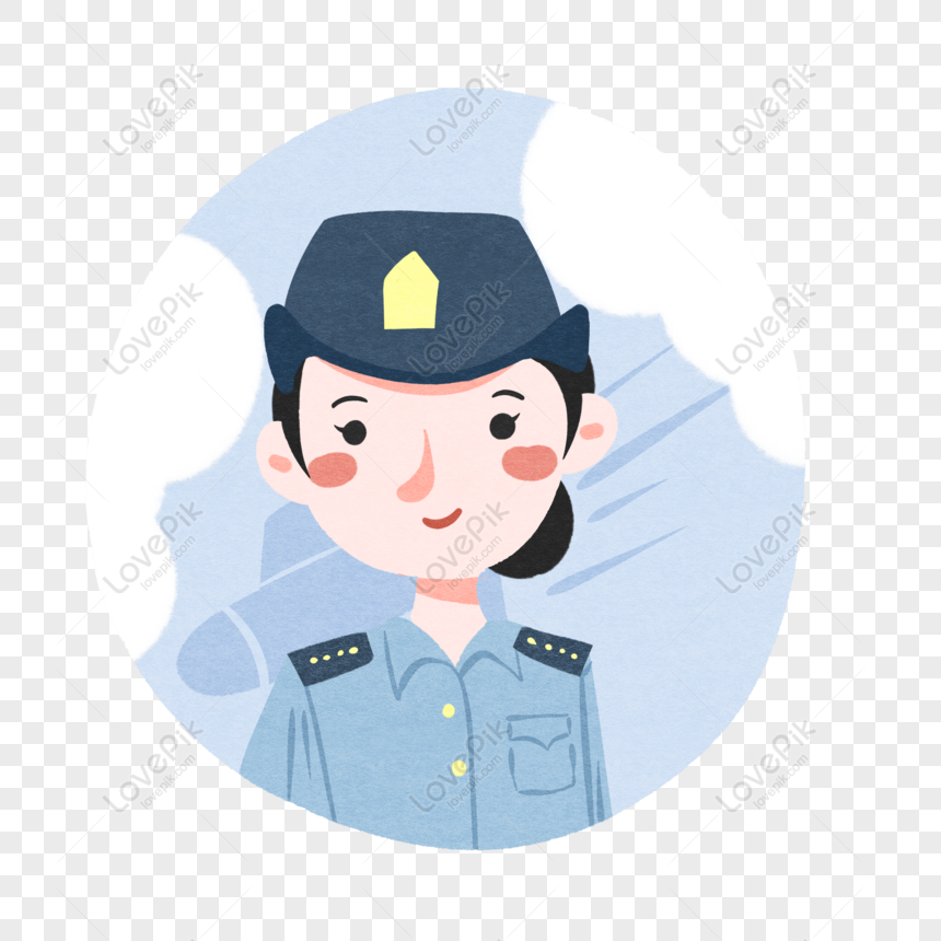 Free National Day Military Air Force Female Soldier Blue Flat Cartoon PNG  Transparent Background PNG & PSD image download - Lovepik