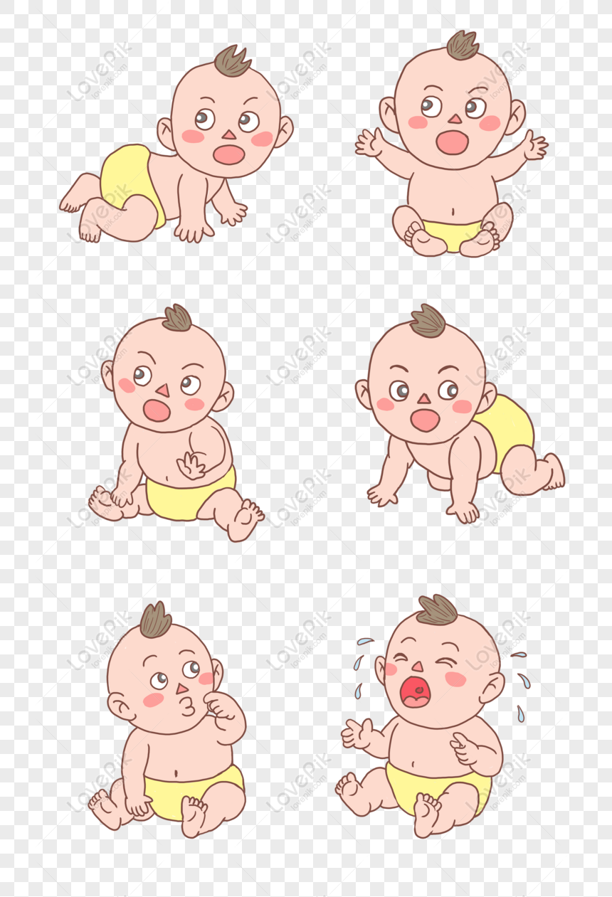 Aventures Miniatures Bébé Sur Dessin Animé Pousse Pousse PNG