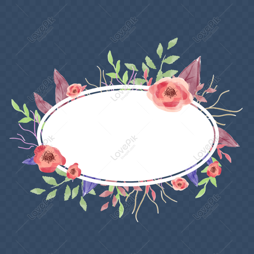 Free Hand Painted Beautiful Garland For Commercial Elements PNG Image ...