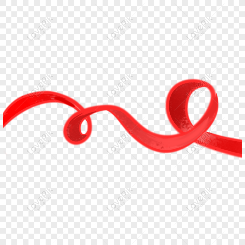 Free Original Hand Painted Red Streamers PNG Picture PNG & PSD image ...