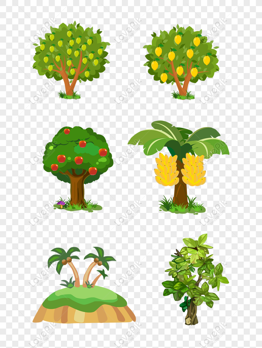 Gratis Dibujado A Mano Vector Material De árbol De Dibujos Animados PNG &  AI descarga de imagen _ talla 1024 × 1369px, ID 832352495 - Lovepik