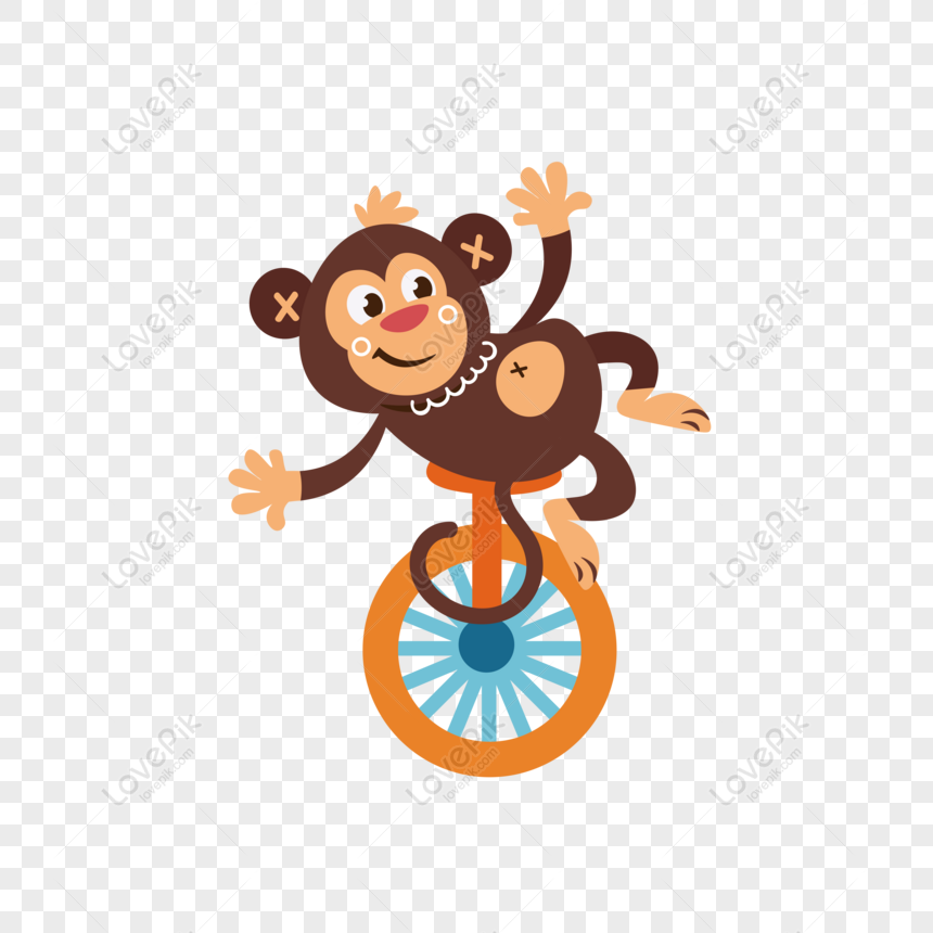 Grátis Macaco Bonito Dos Desenhos Animados Ai Formato PNG & AI de