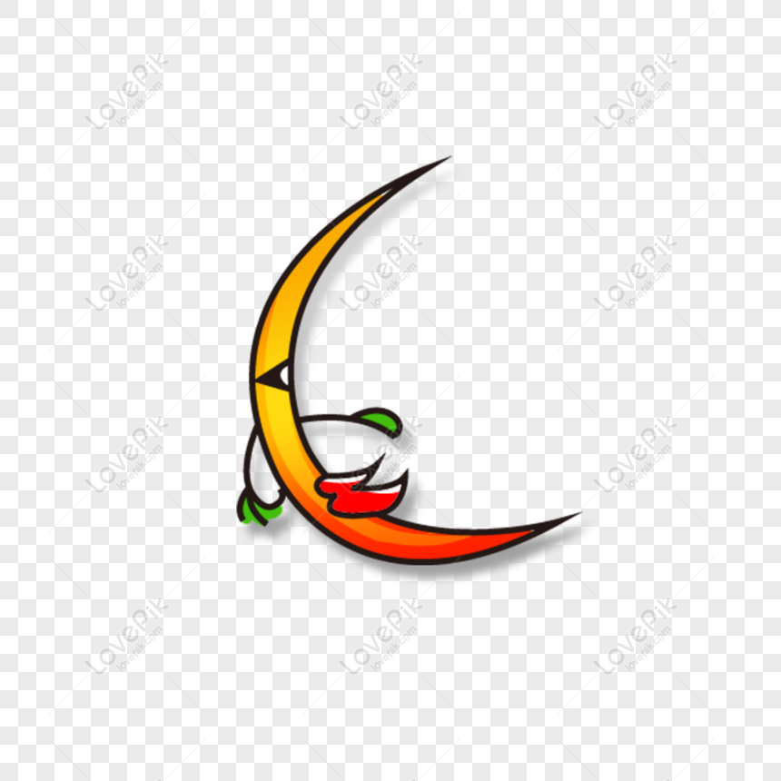 Drawing Cartoon Moon Png Element PNG Images