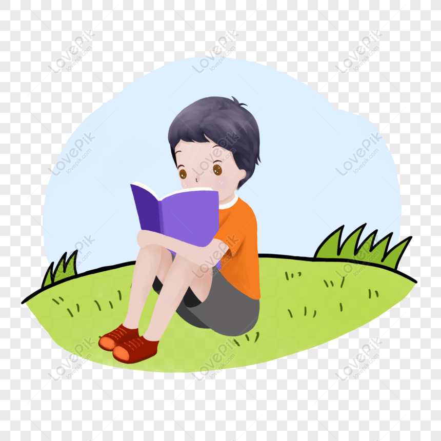 Free Reading Characters Cute Cartoon Reading Day Kids Reading Layered PNG  Transparent Image PNG & PSD image download - Lovepik