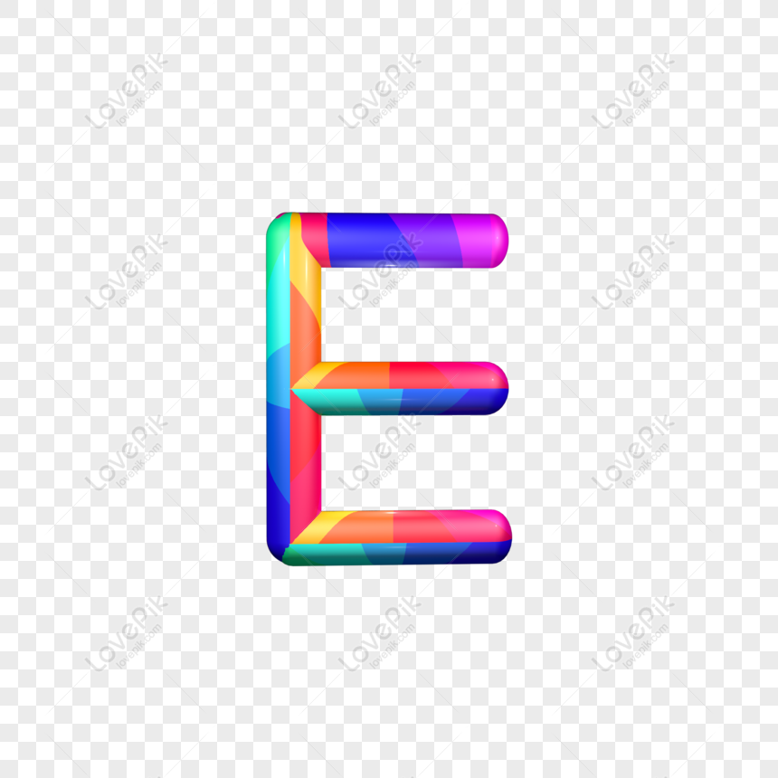 Free Ec4d Gradient Stereo Letter E E Commerce 3d Element Png Psd Image Download Lovepik