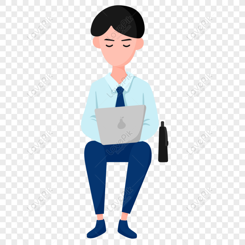 male office worker clipart