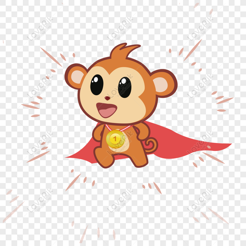 Free Superman Baby Monkey With Cartoon Hand Drawn Competition Champio Png Ai Image Download Size 33 33 Px Id Lovepik