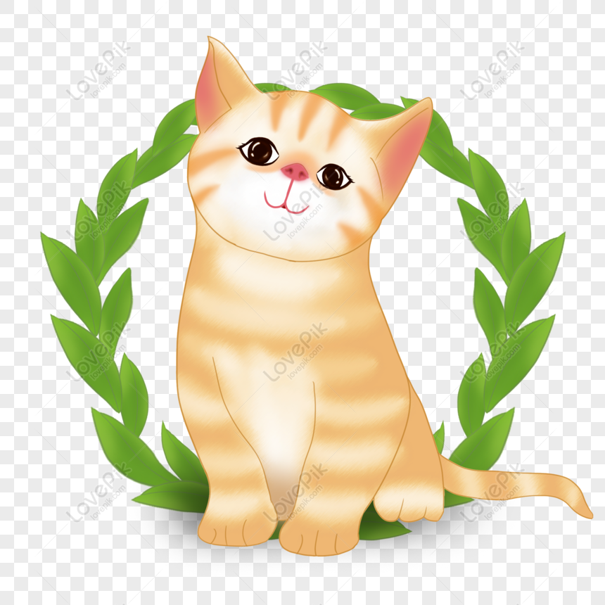 Gratis Elemen Desain Hewan Digambar Tangan Kucing Lucu PNG u0026 PSD -
comel gambar kucing cute