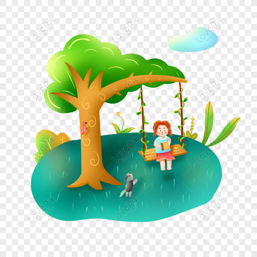 Free Child Reading Book Hand Drawn Cartoon Cute Character Reading Ele PNG  Transparent Image PNG & PSD image download - Lovepik