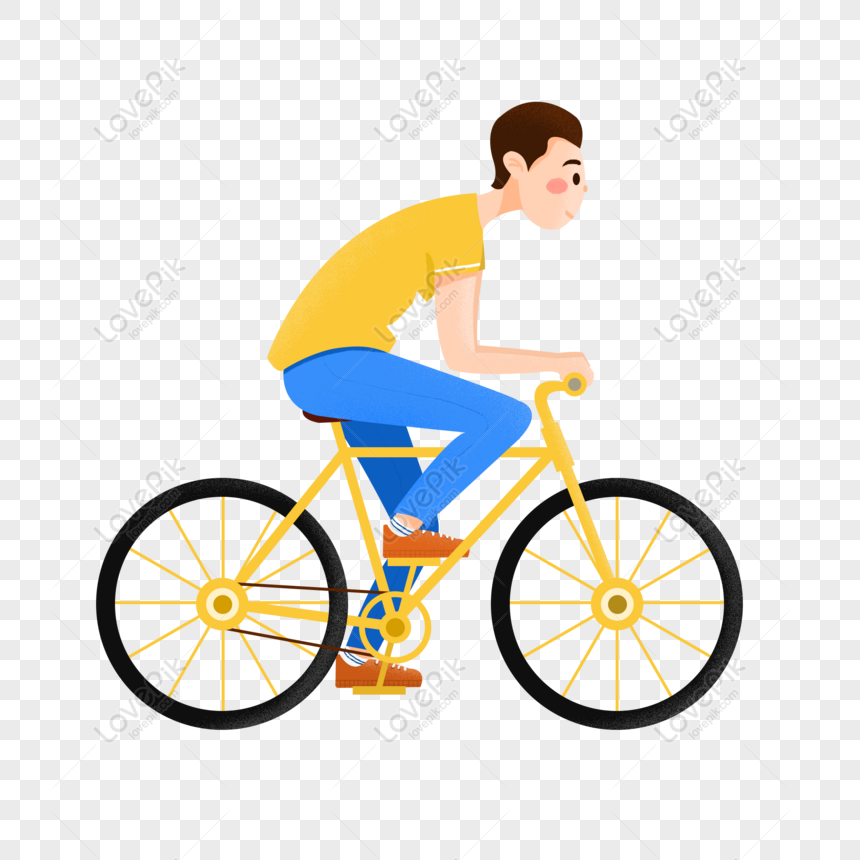 Gratis Dibujos Animados Pintados A Mano Seriamente Andar En Bicicleta P PNG  & PSD descarga de imagen _ talla 2000 × 2000px, ID 832372877 - Lovepik