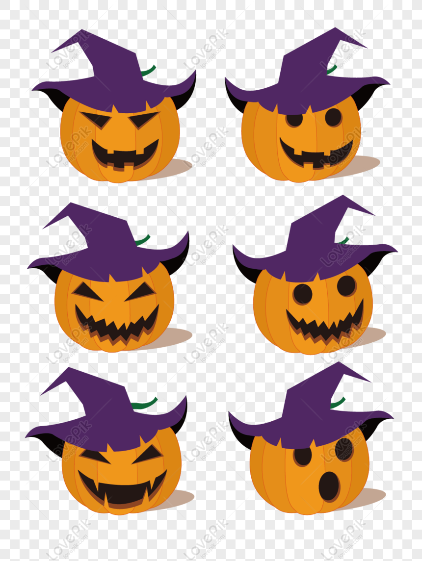 Gratis Desain Labu Halloween Cahaya Minimalis Kartun Emoji Vektor