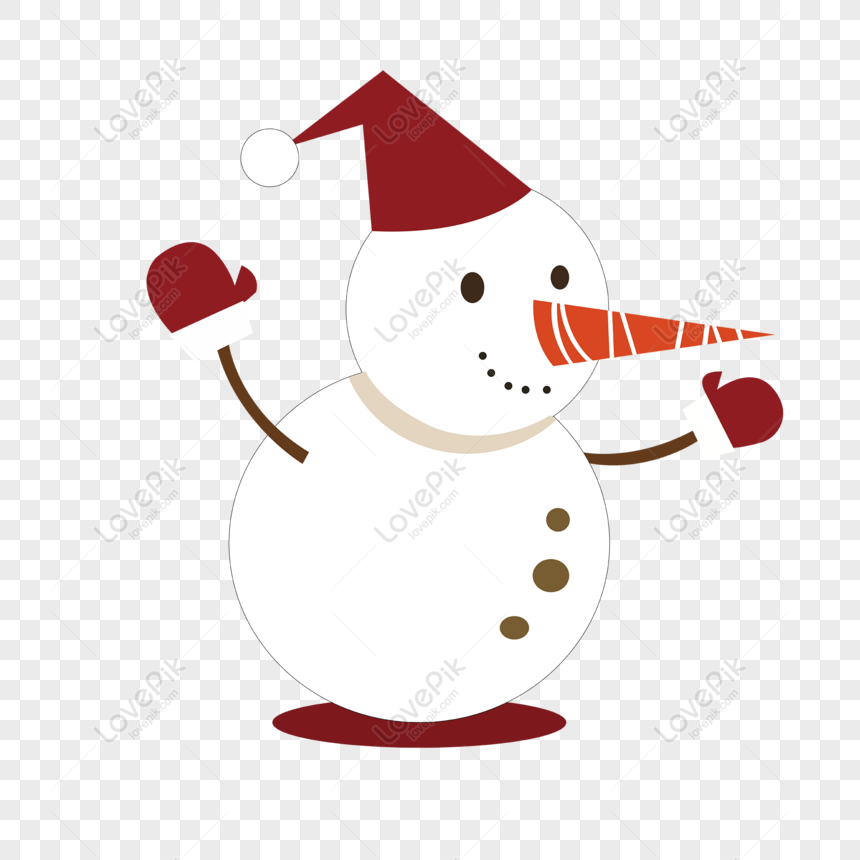 Free Snowman Christmas Decoration Is Simple And Cute Png Ai Image Download Size 00 00 Px Id Lovepik