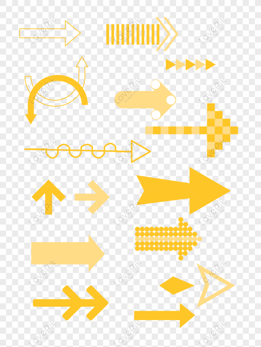 свободно Желтая стрелка вправо PNG & AI изображения скачать _ размер 1024 ×  1370 px, ID 832378095 - Lovepik