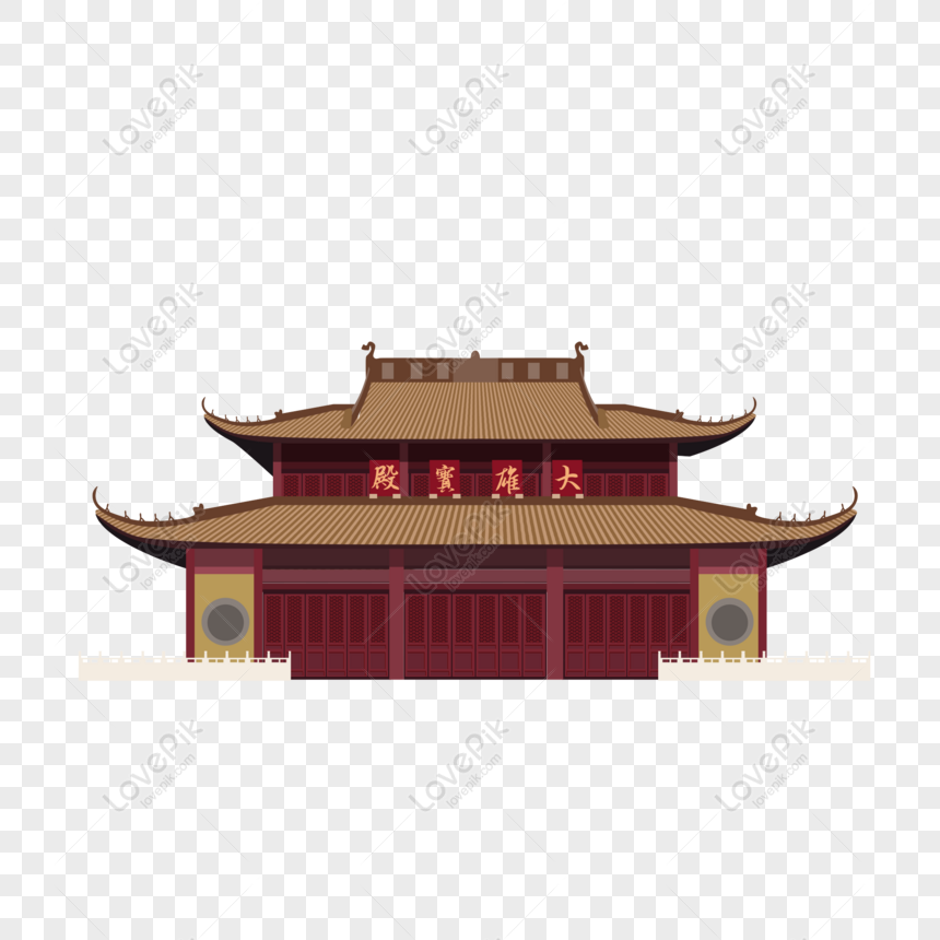 Free Cartoon Hand Painted Daxiong Hall Can Be Commercial Elements PNG ...