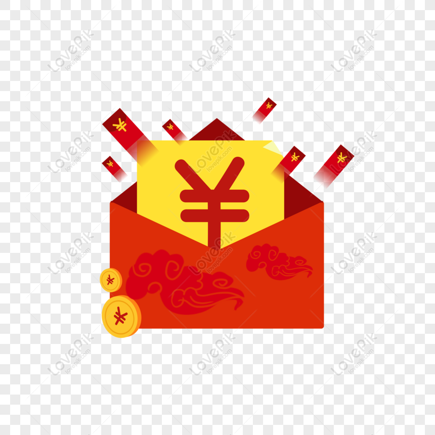 Chinese New Year Red Cartoon Red Envelope PNG Transparent Background And  Clipart Image For Free Download - Lovepik