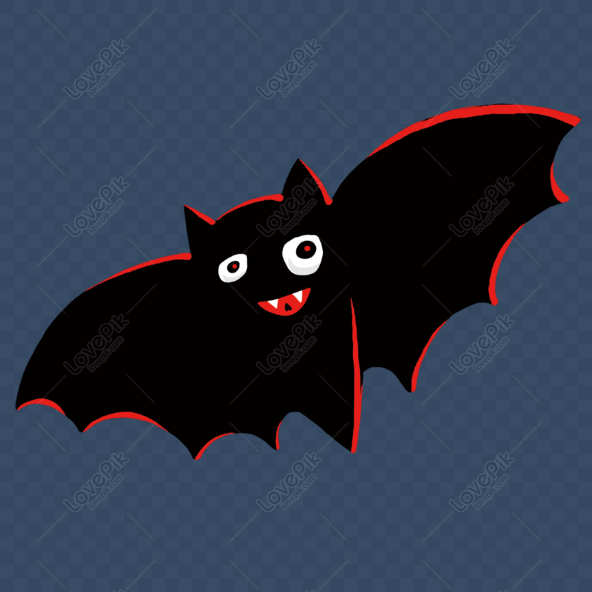 Free Vogue Bat With A Weird Expression Under Halloween Red Light PNG ...