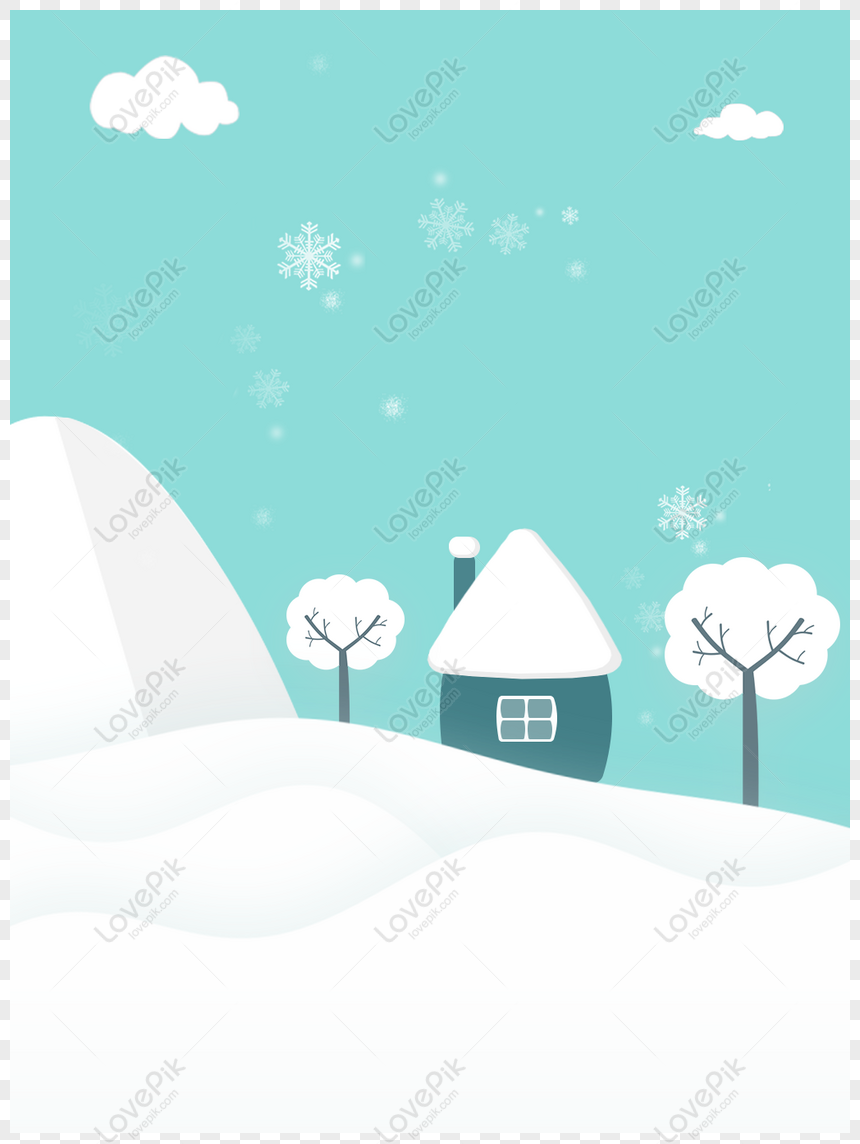 クリスマス漫画ライトブルーの冬雪eコマースのイラスト背景 Png Psd