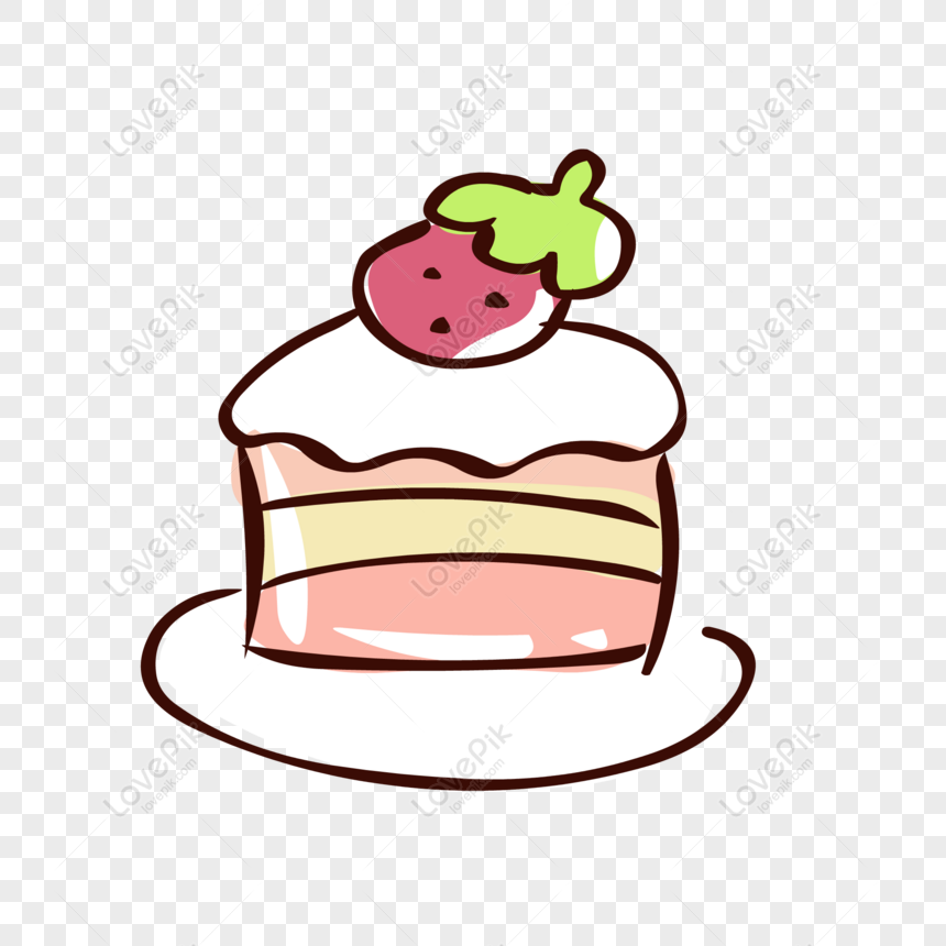 Free Food Elements Hand Drawn Cute Cartoon Dessert Cake Free PNG PNG & AI  image download - Lovepik