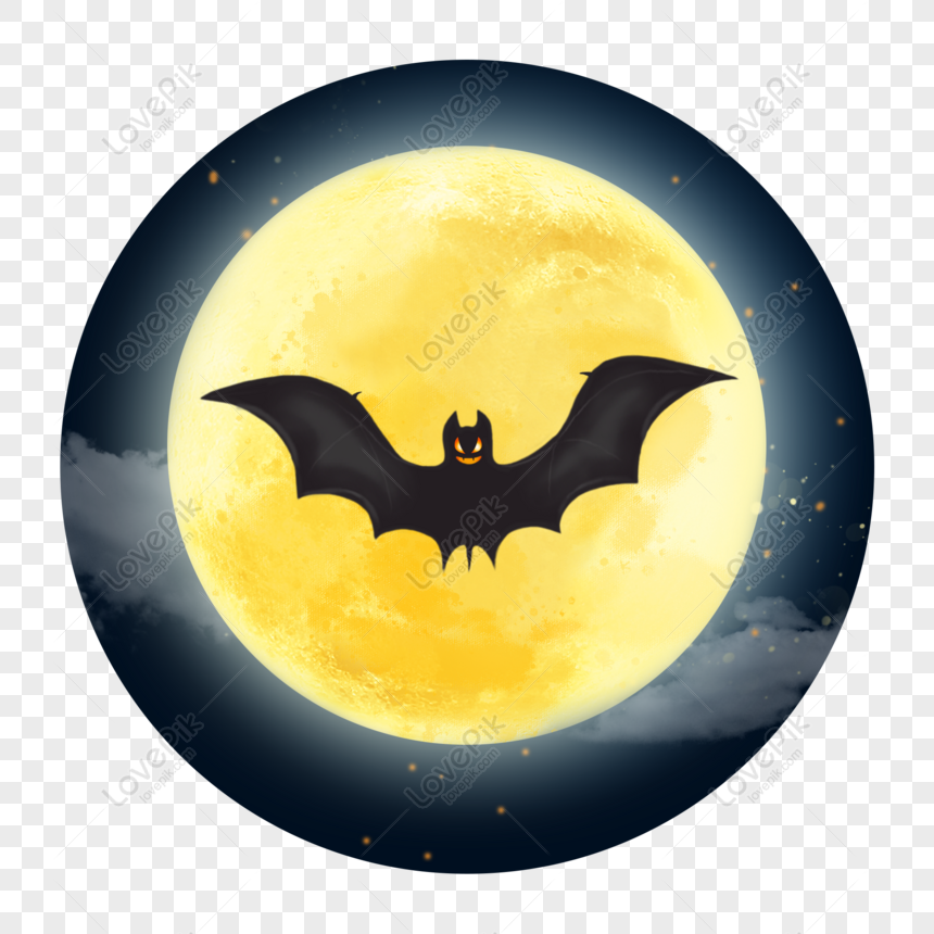 Free Halloween Cartoon Hand Drawn Vampire Bat Moonlight Starry Sky Ma PNG  Hd Transparent Image PNG & PSD image download - Lovepik