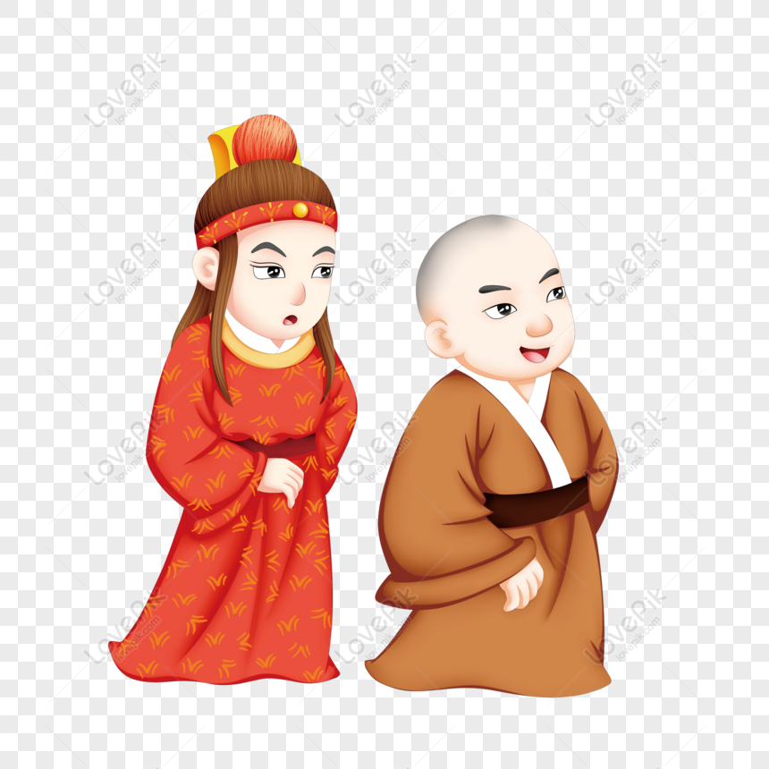Free Cartoon Cute Jade And Monk Commercial Elements PNG Picture PNG & PSD  image download - Lovepik