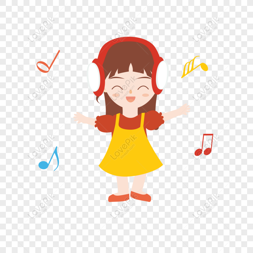 Free Cartoon Hand Drawn Little Fan Listening To Song Vector PNG Image PNG &  AI image download - Lovepik
