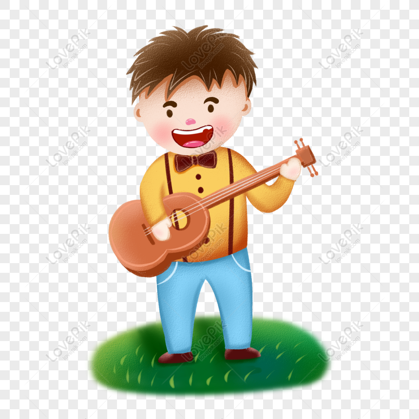 Free Guitar Boy Cartoon Instrument Player Music Festival Commercial E PNG  Image Free Download PNG & PSD image download - Lovepik