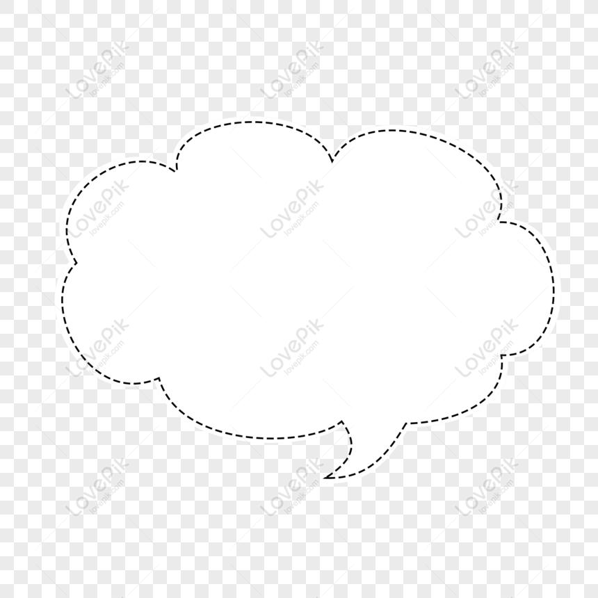 Free Hand Drawn Creative White Dialog PNG Picture PNG & PSD image ...