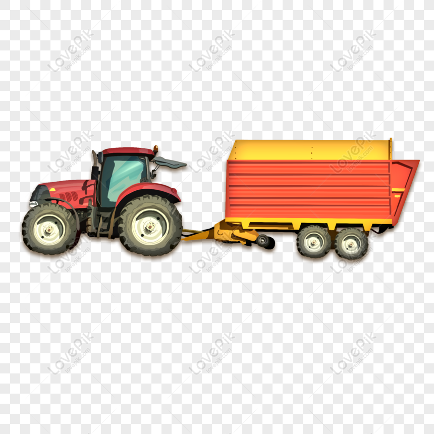 Free Hand Drawn Cartoon Tractor Loaded With Cargo PNG Hd Transparent Image  PNG & PSD image download - Lovepik