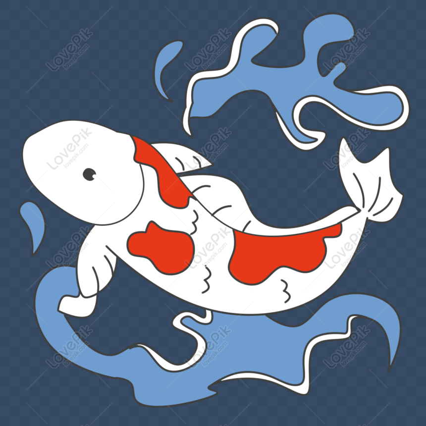 Free Japanese Fresh And Cute Cartoon Commercial Koi Fish Elements PNG  Picture PNG & PSD image download - Lovepik