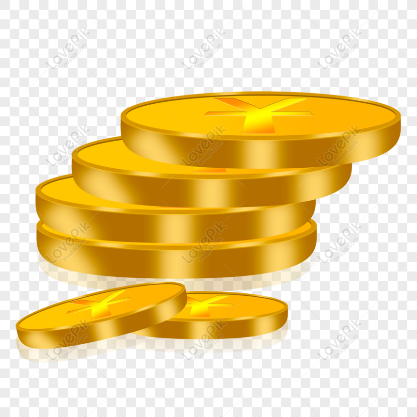 Free Several Scattered Gold Coins PNG Transparent Background PNG & PSD ...