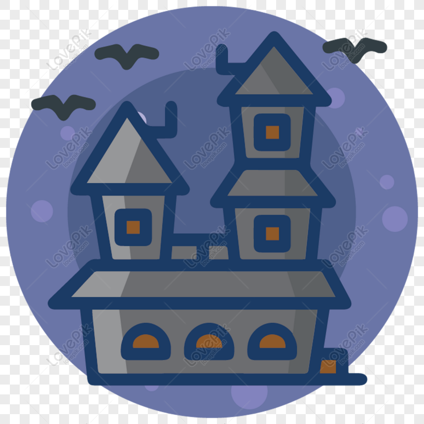 Free Halloween Cartoon Horror House Bat Meb Vector Element PNG Transparent  Background PNG & AI image download - Lovepik